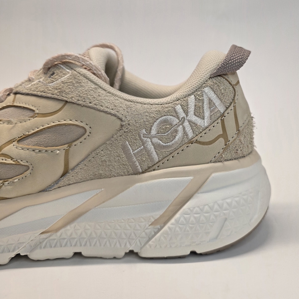 New  Hoka One One U Clifton L Suede TP Oak/Sand/Alabaster Men's Size  12 - Picture 3 of 13